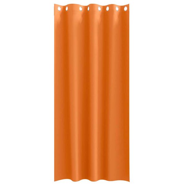 vidaXL Fekete F&uuml;gg&ouml;ny Gyűrűkkel 2 pcs &Eacute;l&eacute;nk narancs 225 x 140 cm