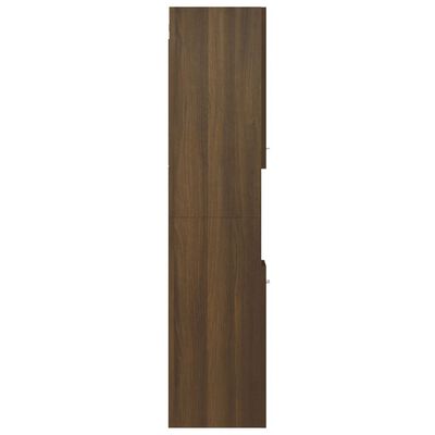 vidaXL barna tölgyszínű szerelt fa fürdőszobaszekrény 30x30x130 cm