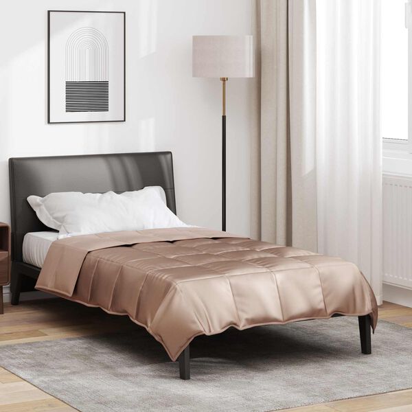 vidaXL Ny&aacute;ri Takarm&aacute;ny Arany 220 x 135 cm Satin &eacute;s Mikrosz&aacute;las