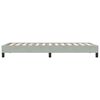 vidaXL világosszürke bársony ágykeret matrac nélkül 90x220 cm