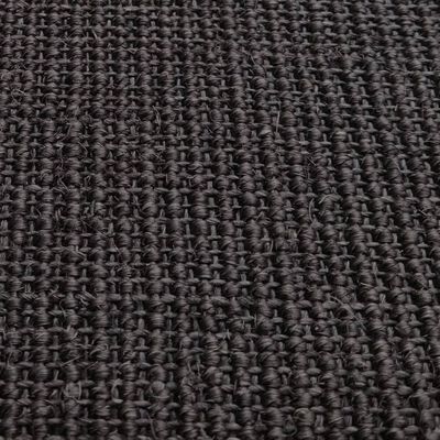 vidaXL fekete természetes szizálszőnyeg 80x250 cm