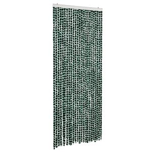 vidaXL z&ouml;ld &eacute;s feh&eacute;r zsen&iacute;lia rovarf&uuml;gg&ouml;ny 100 x 230 cm