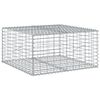 vidaXL horganyzott vas gabion kos&aacute;r fed&eacute;llel 100 x 100 x 50 cm