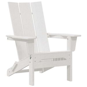 vidaXL &Ouml;sszecsukhat&oacute; Adirondack sz&eacute;k Feh&eacute;r 80,5 x 74,5 x 92 cm HDPE