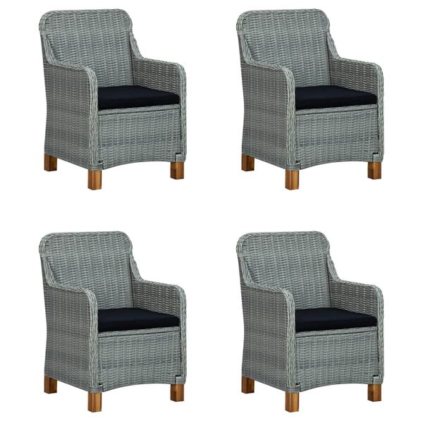 vidaXL 5 r&eacute;szes vil&aacute;gossz&uuml;rke kerti &eacute;tkezőgarnit&uacute;ra