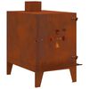 vidaXL kemping tűzhely 35x50x60 cm Corten ac&eacute;l