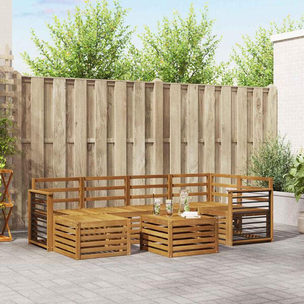 vidaXL &Uuml;lőgarnit&uacute;r&aacute;k Term&eacute;szetes T&ouml;m&ouml;r Ak&aacute;cfa