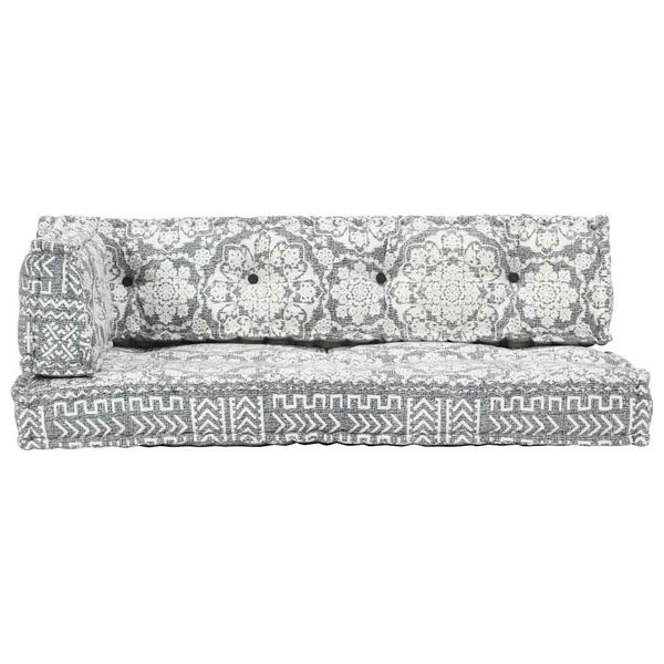 vidaXL vil&aacute;gossz&uuml;rke foltvarrott sz&ouml;vet raklapkanap&eacute;-p&aacute;rna