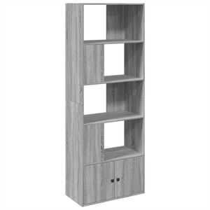 vidaXL sz&uuml;rke sonoma sz&iacute;nű szerelt fa k&ouml;nyvespolc 70 x 36 x 189 cm