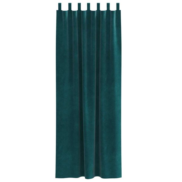 vidaXL S&ouml;t&eacute;t&iacute;tő f&uuml;gg&ouml;ny&ouml;k 2 pcs S&ouml;t&eacute;tz&ouml;ld 140 x 225 cm B&aacute;rsony