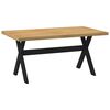 vidaXL &Eacute;tkezőasztal NOAIN X alak&uacute; l&aacute;bak 160x90x75 cm t&ouml;m&ouml;r fa fenyőfa