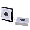 vidaXL n&eacute;gyzet alak&uacute; lőlaptart&oacute; l&ouml;ved&eacute;kgyűjtővel+100 pap&iacute;rc&eacute;lt&aacute;bla 14cm