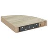 vidaXL 4 db t&ouml;lgysz&iacute;nű &eacute;s feh&eacute;r MDF fali sarokpolc 25 x 25 x 3,8 cm