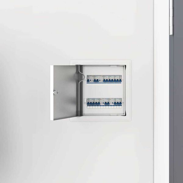 vidaXL Hozzáférési panel 2 pcs Fehér 20 x 20 cm Acél