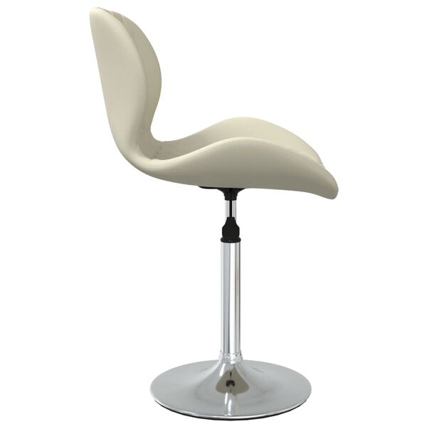 vidaXL krémszínű bársony bárszék