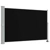 vidaXL fekete beh&uacute;zhat&oacute; oldals&oacute; terasz napellenző 160 x 300 cm