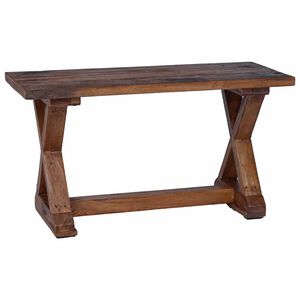 vidaXL pad Term&eacute;szetes 85 x 35 x 46 cm T&ouml;m&ouml;r &uacute;jrahasznos&iacute;tott fa