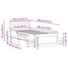 vidaXL barna tömör fenyőfa fejtámlás ágykeret matrac nélkül 75x190 cm