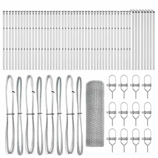 vidaXL Ker&iacute;t&eacute;soszlop Ez&uuml;st 100 x 0,6 m (25 mm h&aacute;l&oacute;) Ac&eacute;l
