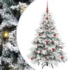 vidaXL Mű kar&aacute;csonyfa 150 LED-del &aacute;llv&aacute;nnyal Feh&eacute;r 120 cm PE &eacute;s PVC