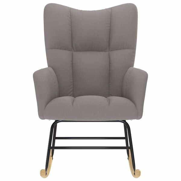 vidaXL tópszínű szövet hintaszék