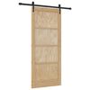 vidaXL Cs&uacute;sz&oacute; ajt&oacute; ORKDAL Term&eacute;szetes 86 x 198,5 cm T&ouml;m&ouml;r Fenyőfa