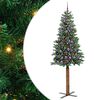 vidaXL Karcs&uacute; kar&aacute;csonyfa Z&ouml;ld 210 cm PVC &eacute;s t&ouml;m&ouml;r fenyőfa