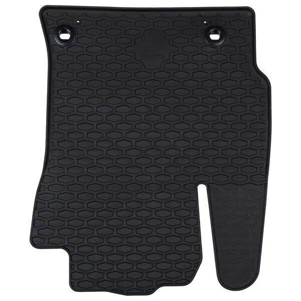 vidaXL Aut&oacute;szőnyeg 4 pcs Fekete Gumi