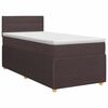 vidaXL Boxspring &aacute;gy matraccal S&ouml;t&eacute;t Barna 90 x 190 cm Sz&ouml;vet