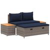 vidaXL K&uuml;lt&eacute;ri kanap&eacute; szett 4 -Seater 4 db 55 x 30 x 39 cm