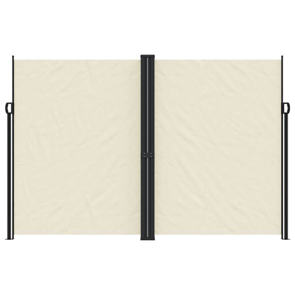 vidaXL krémszínű behúzható oldalsó napellenző 220 x 1000 cm