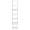 vidaXL magasf&eacute;nyű feh&eacute;r t&eacute;relv&aacute;laszt&oacute; k&ouml;nyvszekr&eacute;ny 40 x 30 x 198 cm