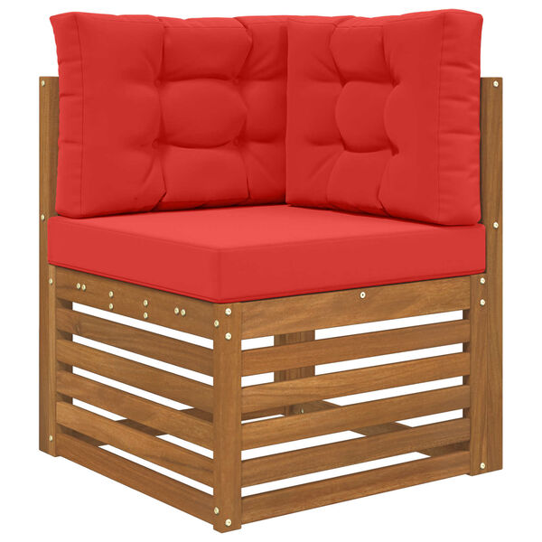 vidaXL K&uuml;lt&eacute;ri kanap&eacute; p&aacute;rna 3 pcs Piros Poli&eacute;szter