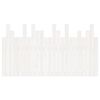 vidaXL feh&eacute;r t&ouml;m&ouml;r fenyőfa fali fejt&aacute;mla 146,5 x 3 x 80 cm