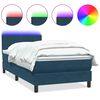 vidaXL s&ouml;t&eacute;tk&eacute;k b&aacute;rsony rug&oacute;s &eacute;s LED-es &aacute;gy matraccal 100x220 cm