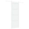 vidaXL Cs&uacute;sz&oacute; ajt&oacute; 83 x 232 cm T&ouml;m&ouml;r Fenyőfa Feh&eacute;r