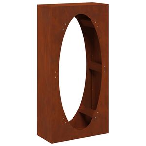 vidaXL tűzifa &aacute;llv&aacute;ny 50x23x100 cm időj&aacute;r&aacute;s&aacute;ll&oacute; ac&eacute;l