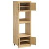 vidaXL Cabinet ajt&oacute;val SKI M&eacute;zes Barna 66 x 58 x 207 cm T&ouml;m&ouml;r fenyőfa