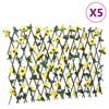vidaXL 5 db s&aacute;rga bőv&iacute;thető műborosty&aacute;nr&aacute;cs 180x60 cm