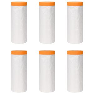 vidaXL Ragaszt&oacute;szalaggal ell&aacute;tott porf&oacute;lia 6 pcs 210 x 2000 cm HDPE