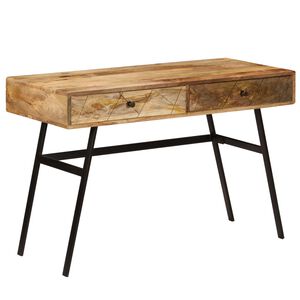 vidaXL t&ouml;m&ouml;r mang&oacute;fa fi&oacute;kos &iacute;r&oacute;asztal 110 x 50 x 76 cm