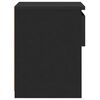 vidaXL 2 db fekete szerelt fa éjjeliszekrény 40 x 30 x 39 cm
