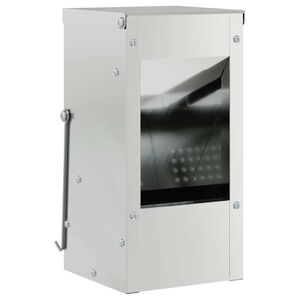 vidaXL Ny&uacute;l Etető Ez&uuml;st 12,5 x 12,5 x 25 cm Horganyzott ac&eacute;l