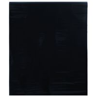 vidaXL matt fekete PVC statikus ablakfólia 45 x 1000 cm
