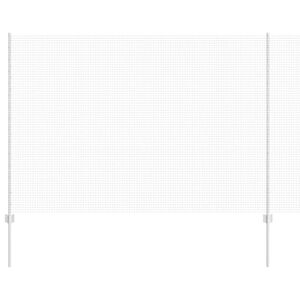 vidaXL Hegesztett dr&oacute;tker&iacute;t&eacute;s oszlopokkal 50 x 1,5 m Horganyzott Ac&eacute;l