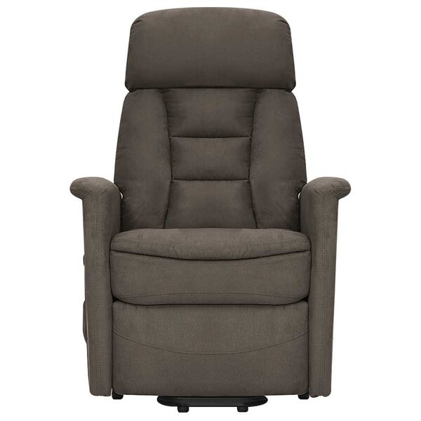 vidaXL sötétszürke mikroszálas szövet felállást segítő masszázsfotel