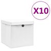 vidaXL 10 db feh&eacute;r fedeles t&aacute;rol&oacute;doboz 28 x 28 x 28 cm