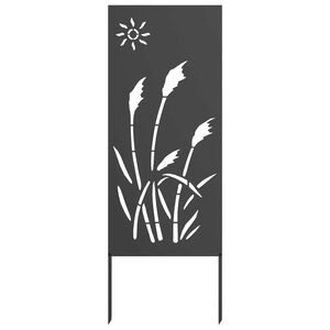 vidaXL Kertv&eacute;dő v&aacute;szon Fekete 50 x 140 cm Hidegen hengerelt ac&eacute;l