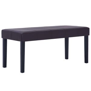 vidaXL barna műbőr pad 106 cm