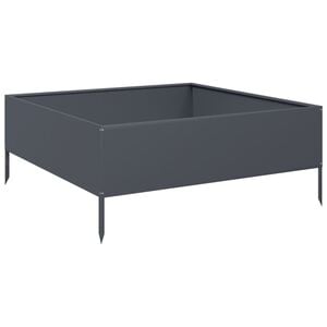 vidaXL antracitsz&uuml;rke ac&eacute;l kerti magas&aacute;gy&aacute;s 100 x 100 x 41 cm